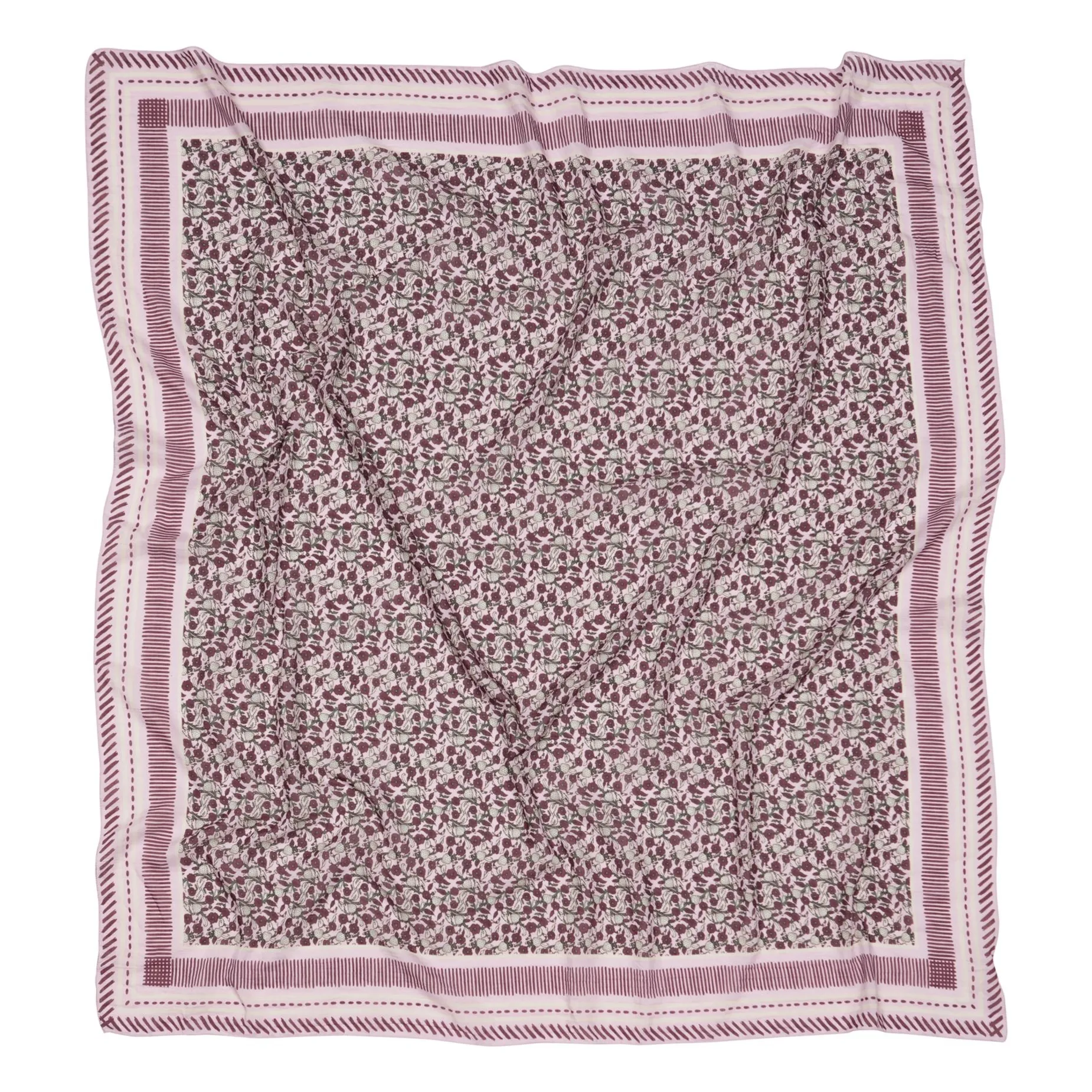 Becksöndergaard Pink Strawpetta Sico Cotton And Silk Scarf