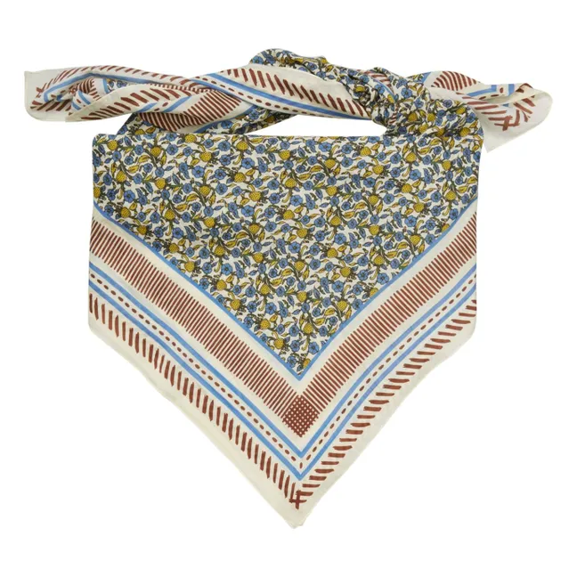 Strawpetta Sico Cotton and silk scarf | Blue