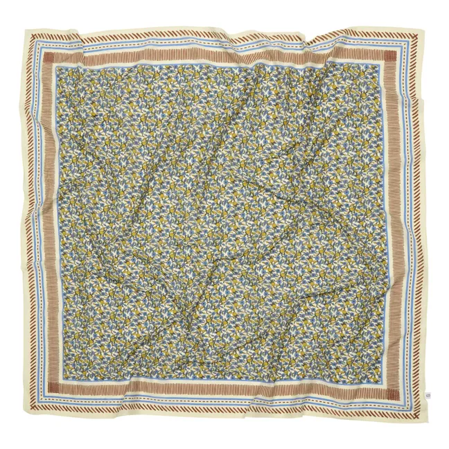 Strawpetta Sico Sciarpa in cotone e seta | Blu