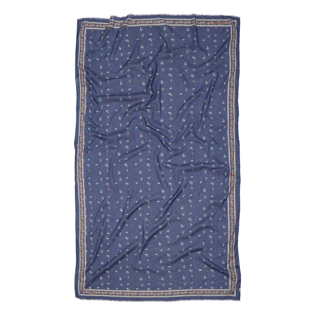 Sciarpa in cotone organico Floaisley Corga | Blu
