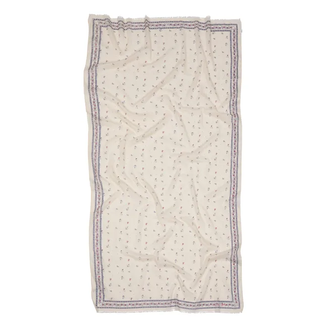 Sciarpa in cotone organico Floaisley Corga | Ecru