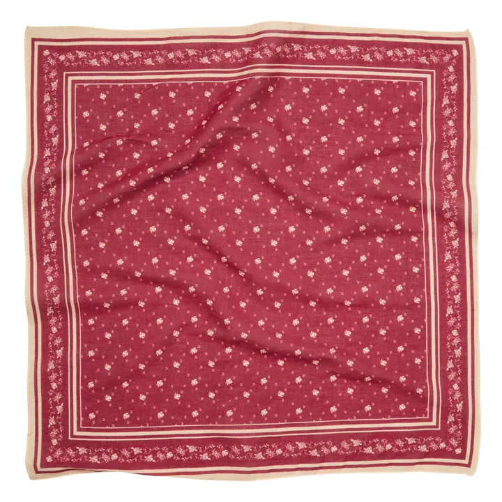 Sciarpa Fleur Cotta | Bordeaux- Immagine del prodotto n°0