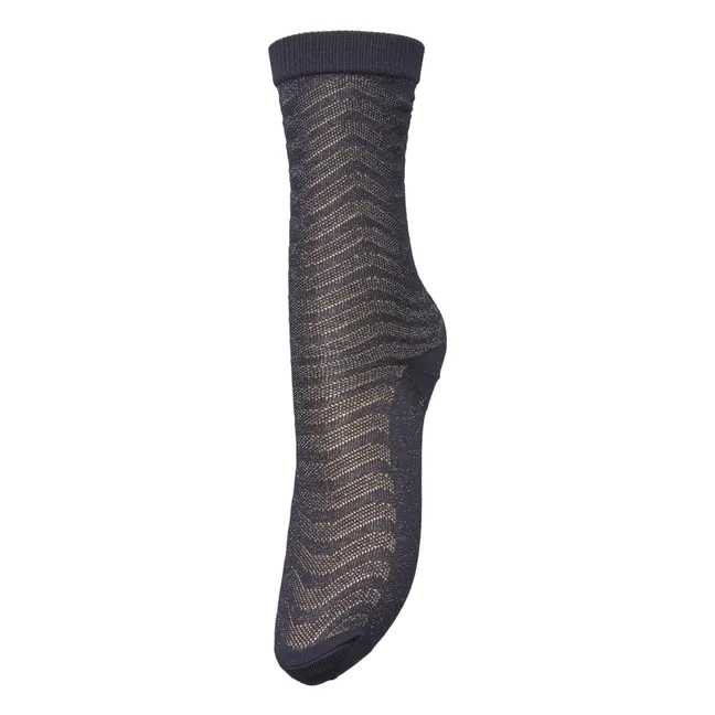 Calcetines Mina Metallic | Azul Marino