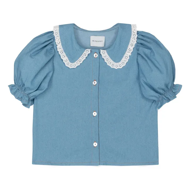 Blouse Aroa | Bleu jean