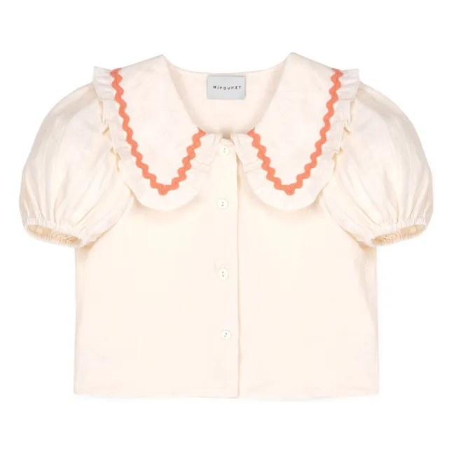 Blouse Althea Gaze de Coton Bio | Saumon