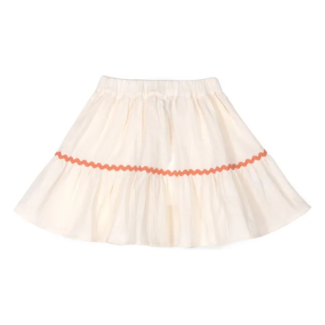 Jupe Althea Gaze de Coton Bio | Saumon