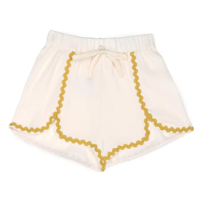 Short Anette Gaze de Coton Bio | Ocre