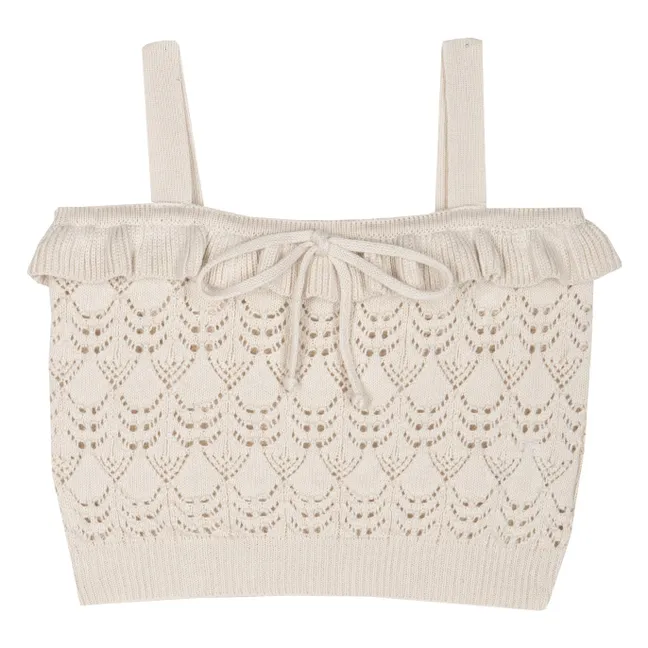 Top Rita Maille | Ecru