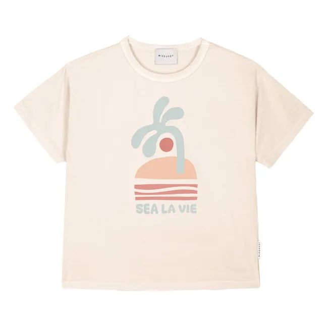 T-shirt Sea Palmier | Ecru