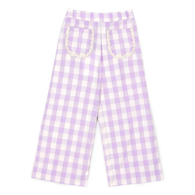 Pantalon Pauline Vichy | 	Lilas