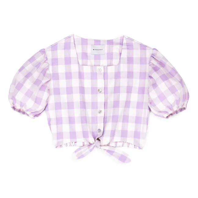 Camicetta con nodo Vichy di Colette | Lilla