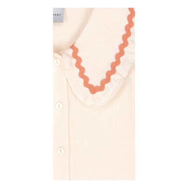 Blouse Althea Gaze de Coton Bio | Saumon