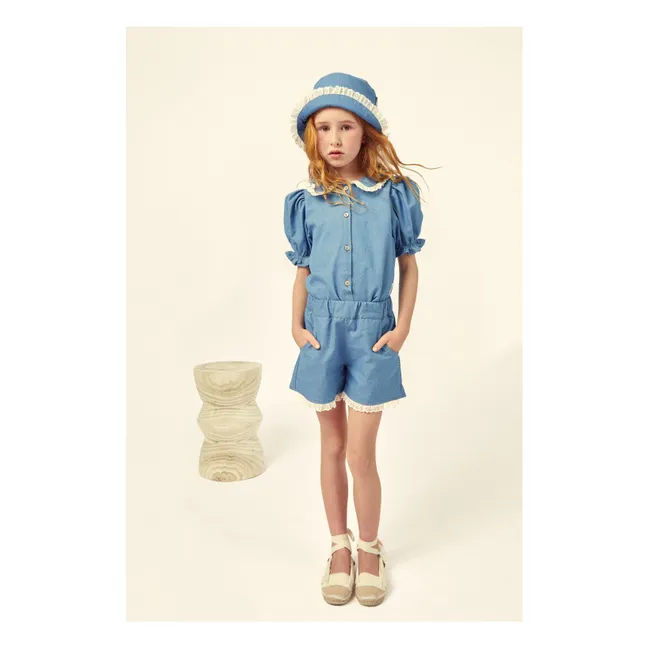 Blouse Aroa | Bleu jean