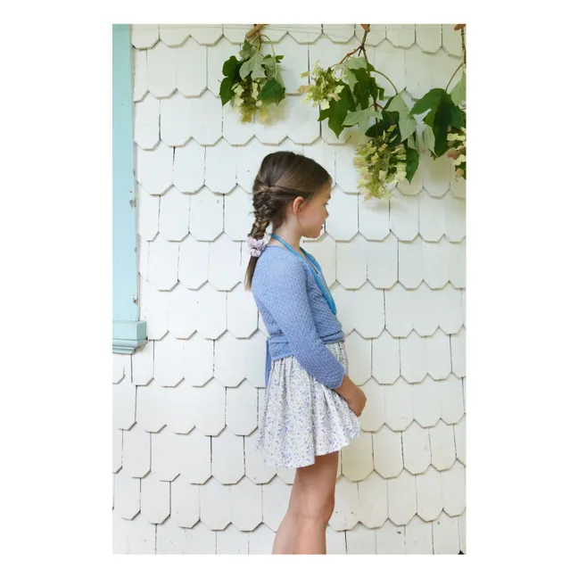 Cardigan Cache Coeur in cotone organico Ina | Blu
