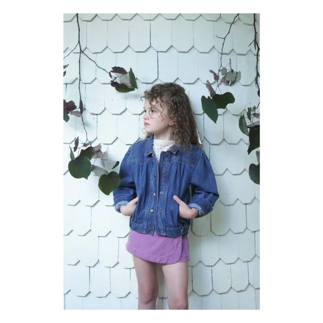 Gonna in lino oliva | Lilla
