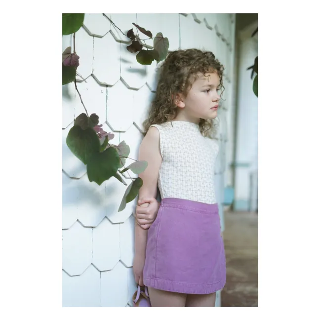 Skirt Short Olive Linen | Lilac