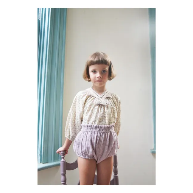 Bloomer Lottie Gaze de Coton Bio | 	Lilas