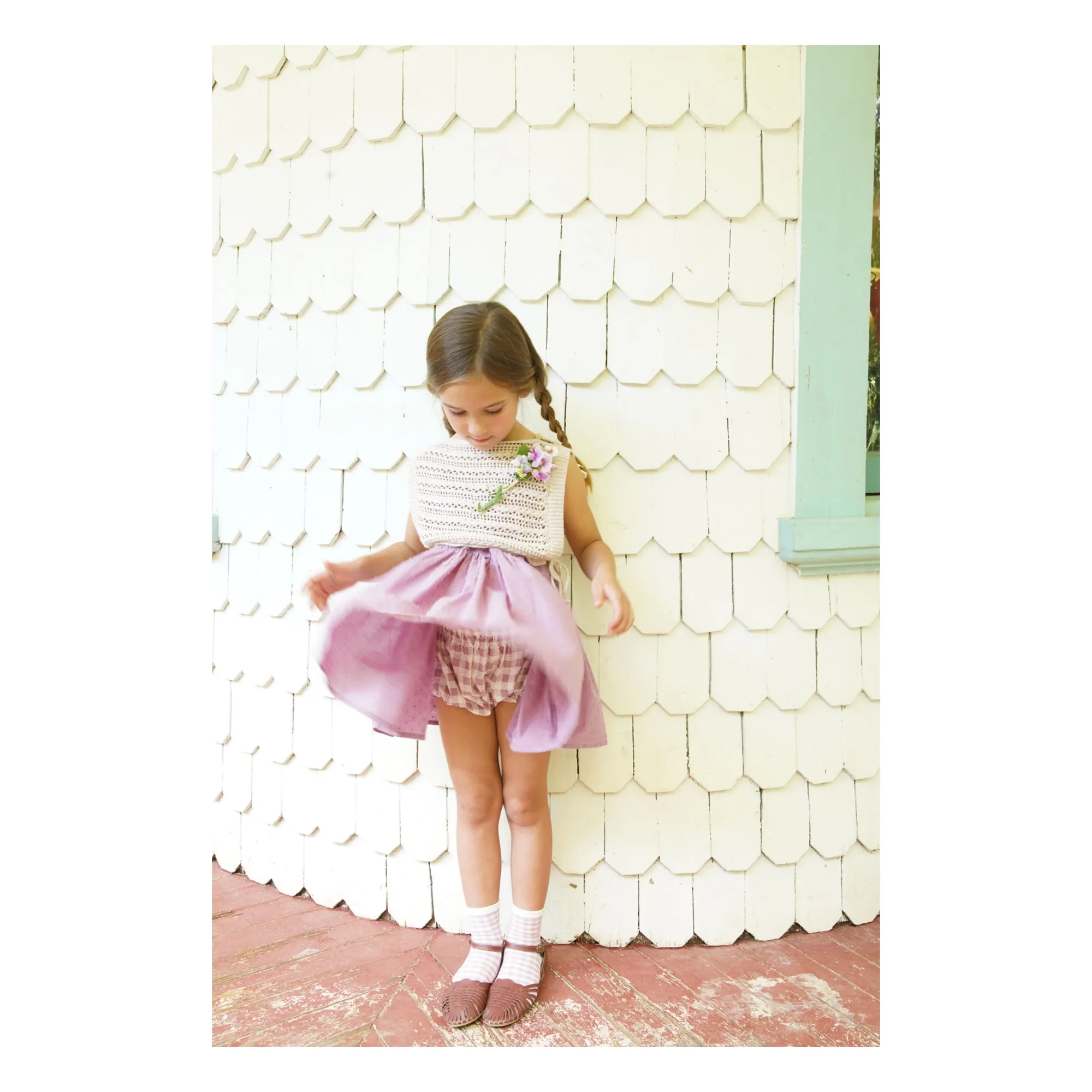 Bloomer Lottie Coton Bio | Mauve- Image produit n°1