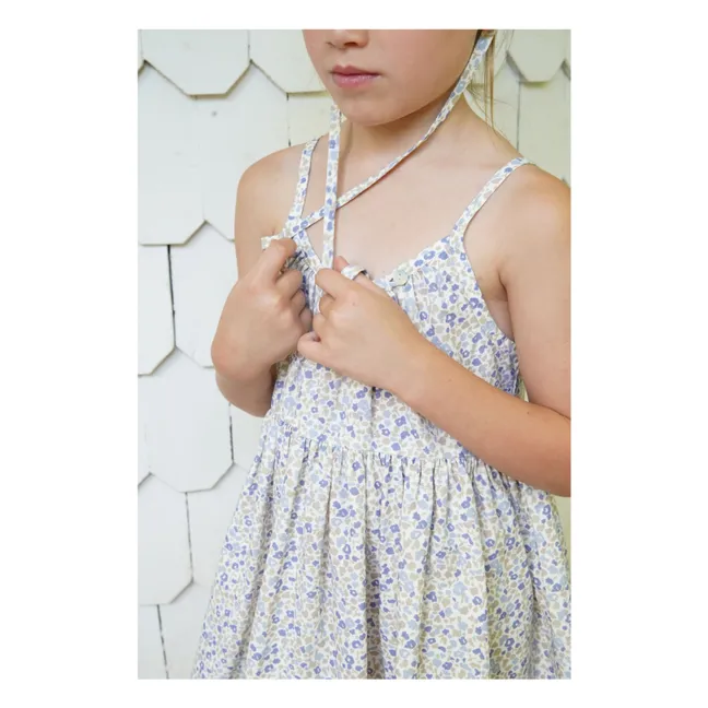 Abito a tunica Birdie in cotone biologico | Blu