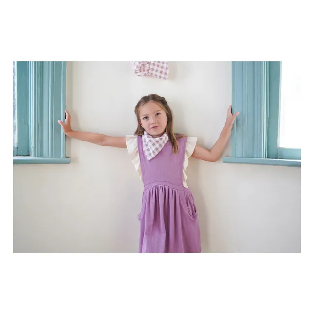 Abito in cotone biologico Dunes Pointelle | Lilla
