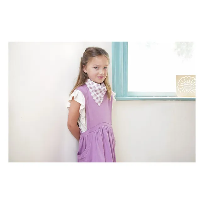 Abito in cotone biologico Dunes Pointelle | Lilla