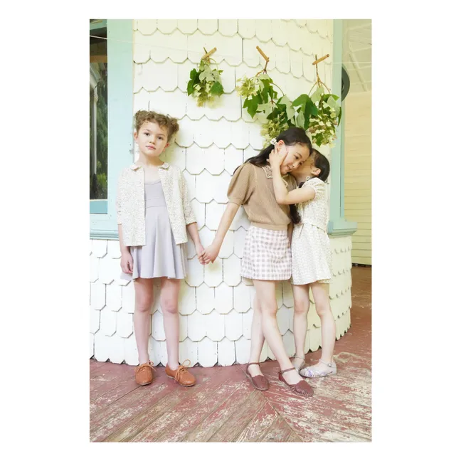Maglietta Mimi in maglia di cotone organico | Beige