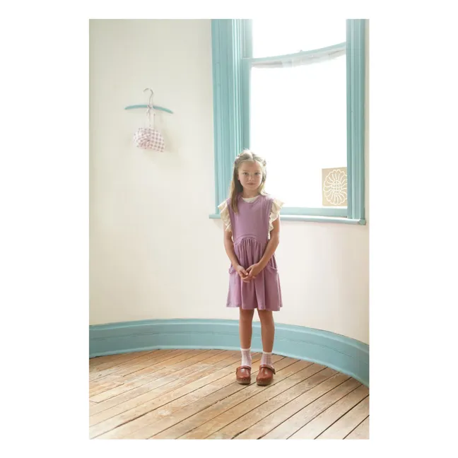 Kleid Dunes Pointelle Bio-Baumwolle | Flieder