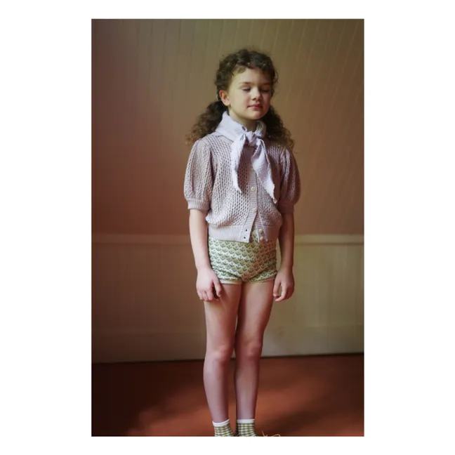 Lacey Shorts Mesh Bio-Baumwolle | Seidenfarben