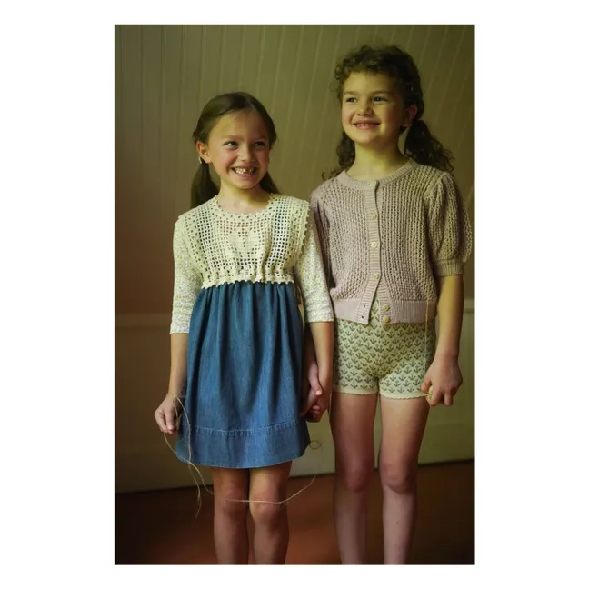 Lacey Shorts Mesh Bio-Baumwolle | Seidenfarben