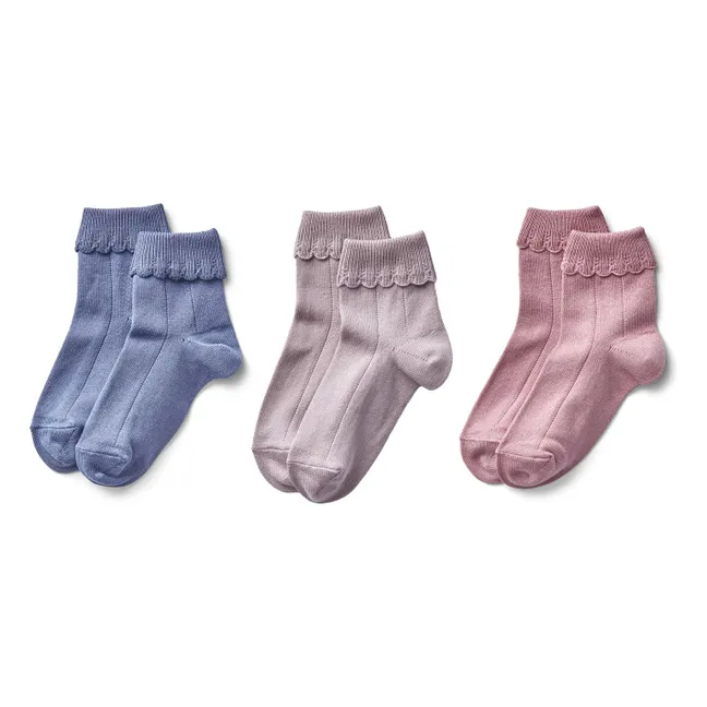 Set of 3 Flying Socks | Mauve