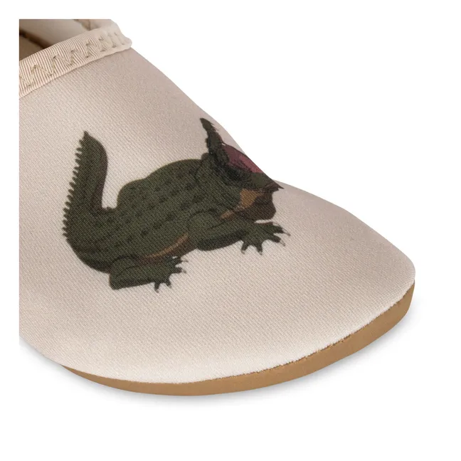 Aster Crocodile Beach Shoes | Ecru