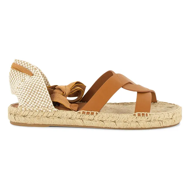Combarro Leder Espadrilles | Natur