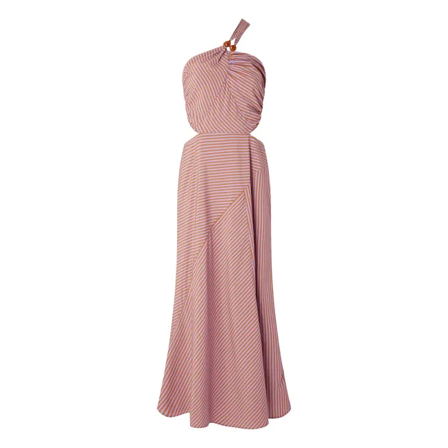 Vestido de rayas Venetia | Terracotta