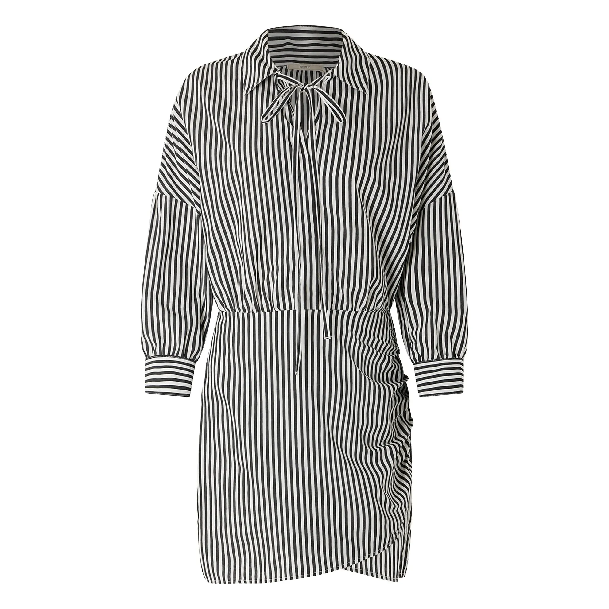 Sessùn Black Laurel Stripes Dress