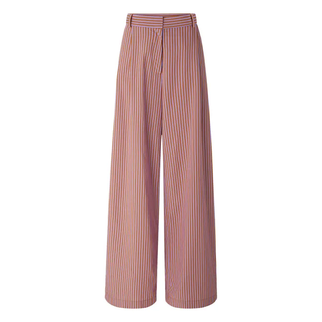 Provencia Pantalones Rayas | Terracotta