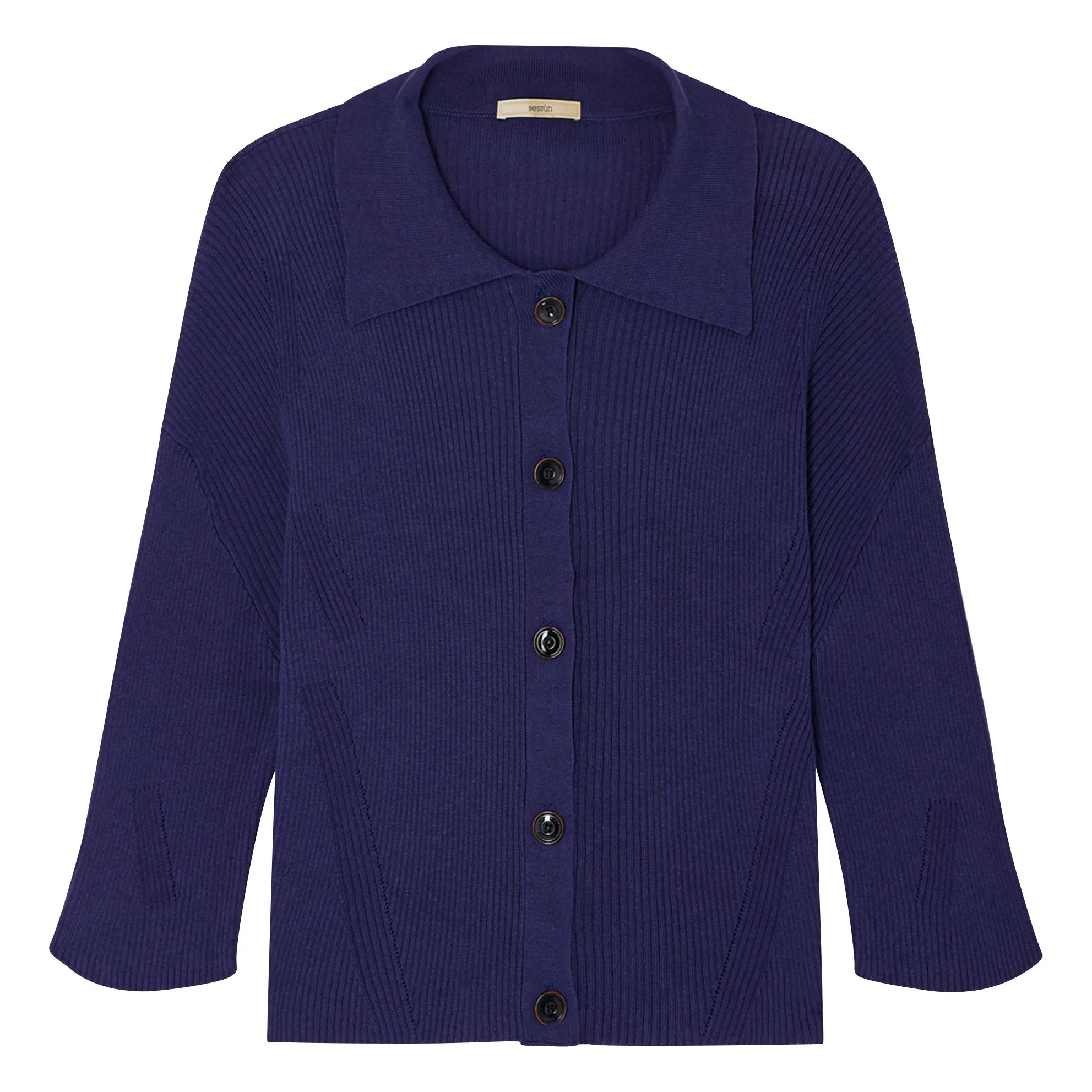 Sessùn Purple Journey Organic Cotton Cardigan