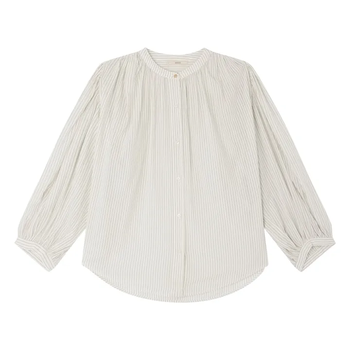 Blouse Lucy H Rayures | Ecru- Image produit n°0