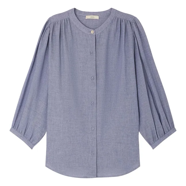 Bluse A View Streifen | Blau