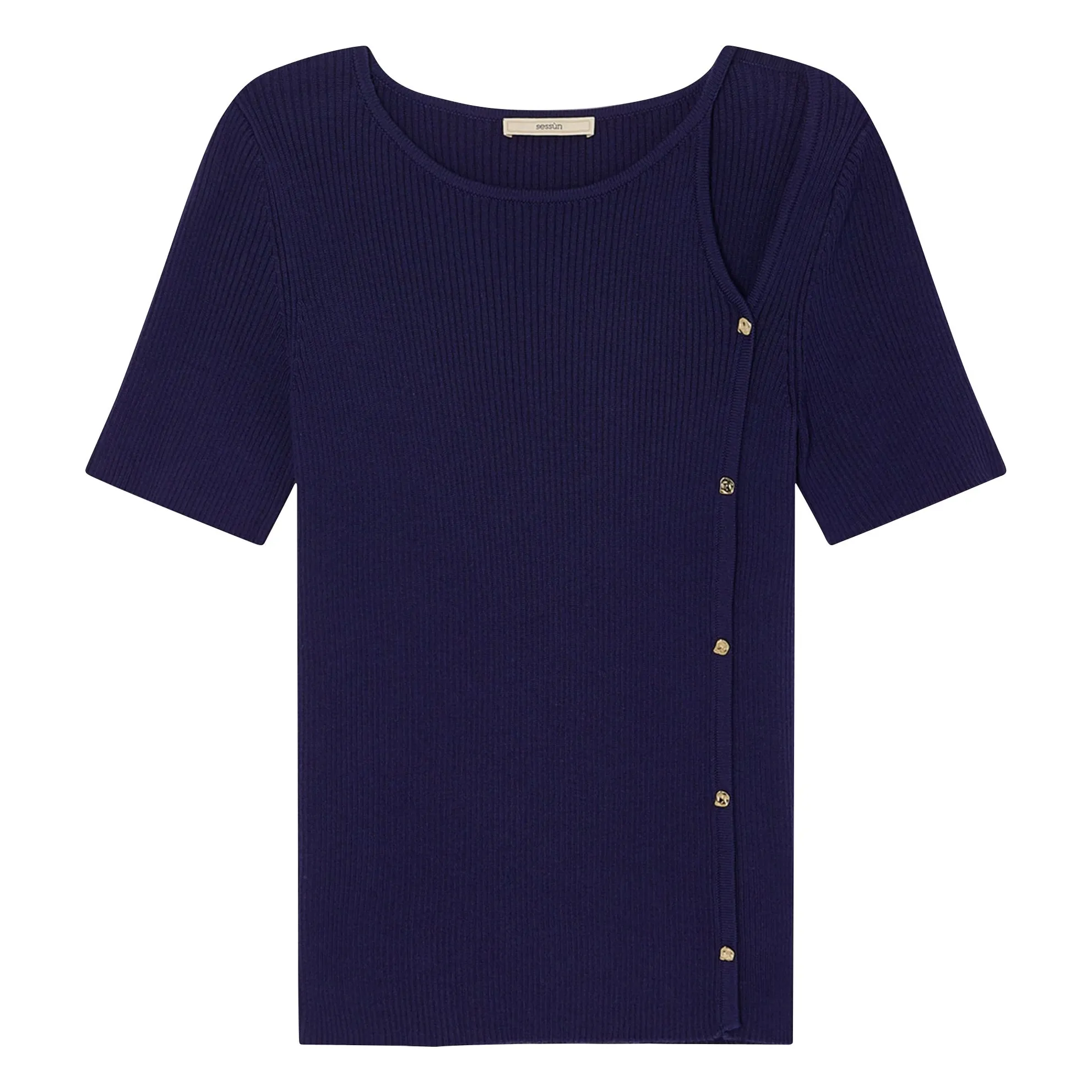 Sessùn Purple Claro Organic Cotton T-Shirt