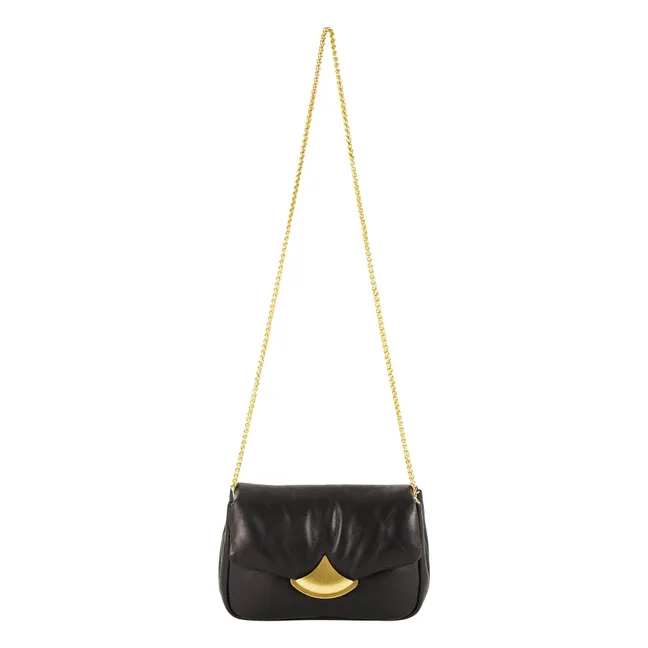 Diviluz Puffy Leder Tasche | Schwarz
