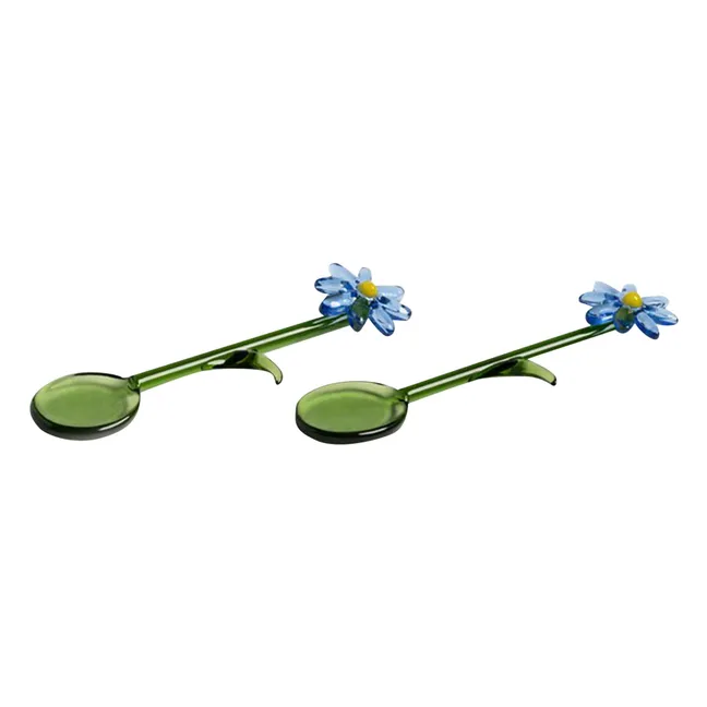 Flora Löffel - 2er Set | Blau