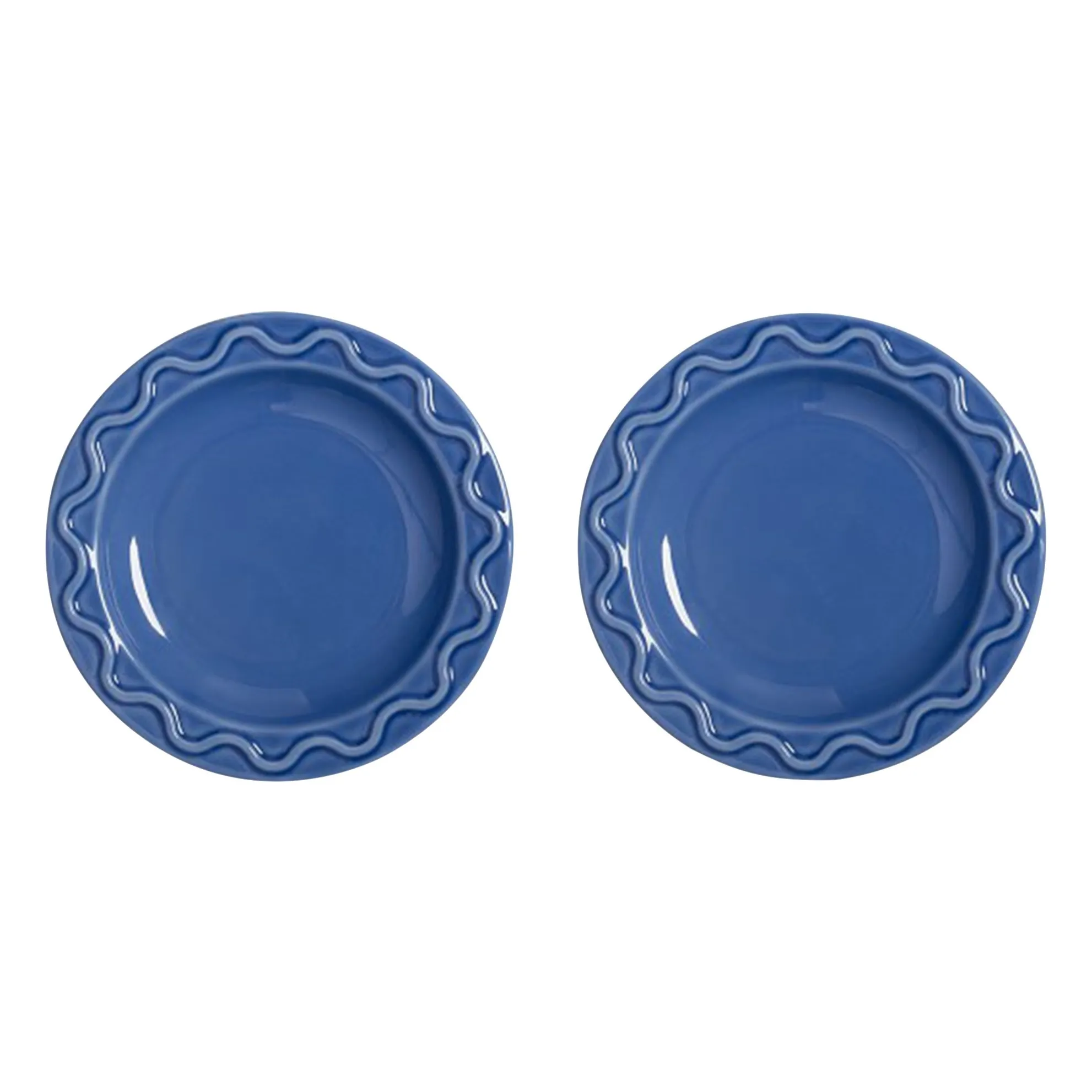 &Klevering Blue Mochi Plates - Set Of 2