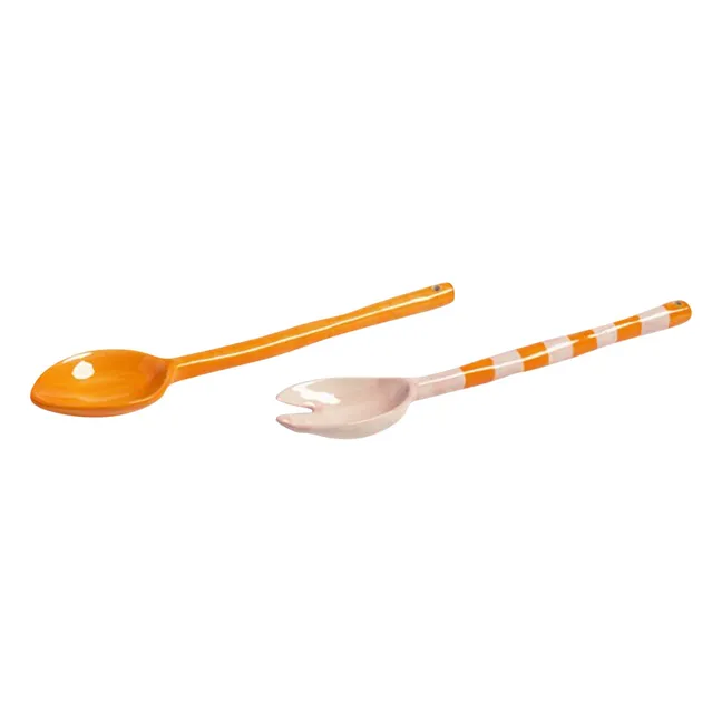 Boavista salad servers  | Orange