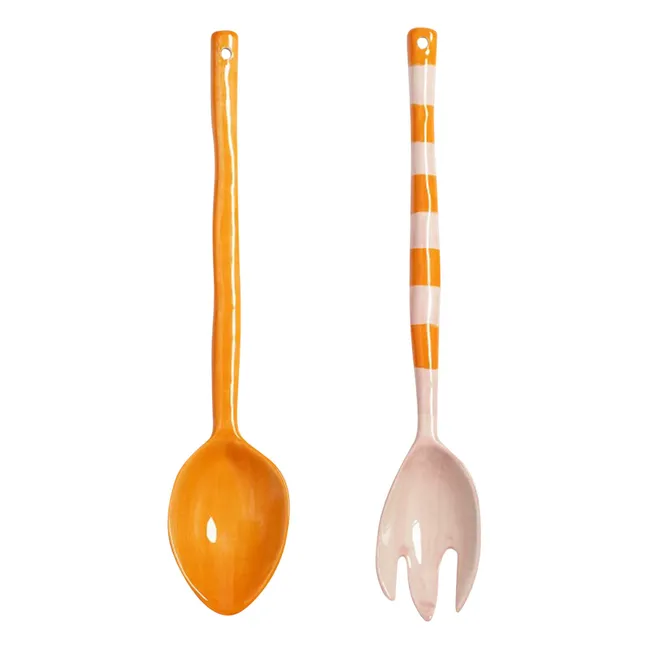 Boavista salad servers  | Orange