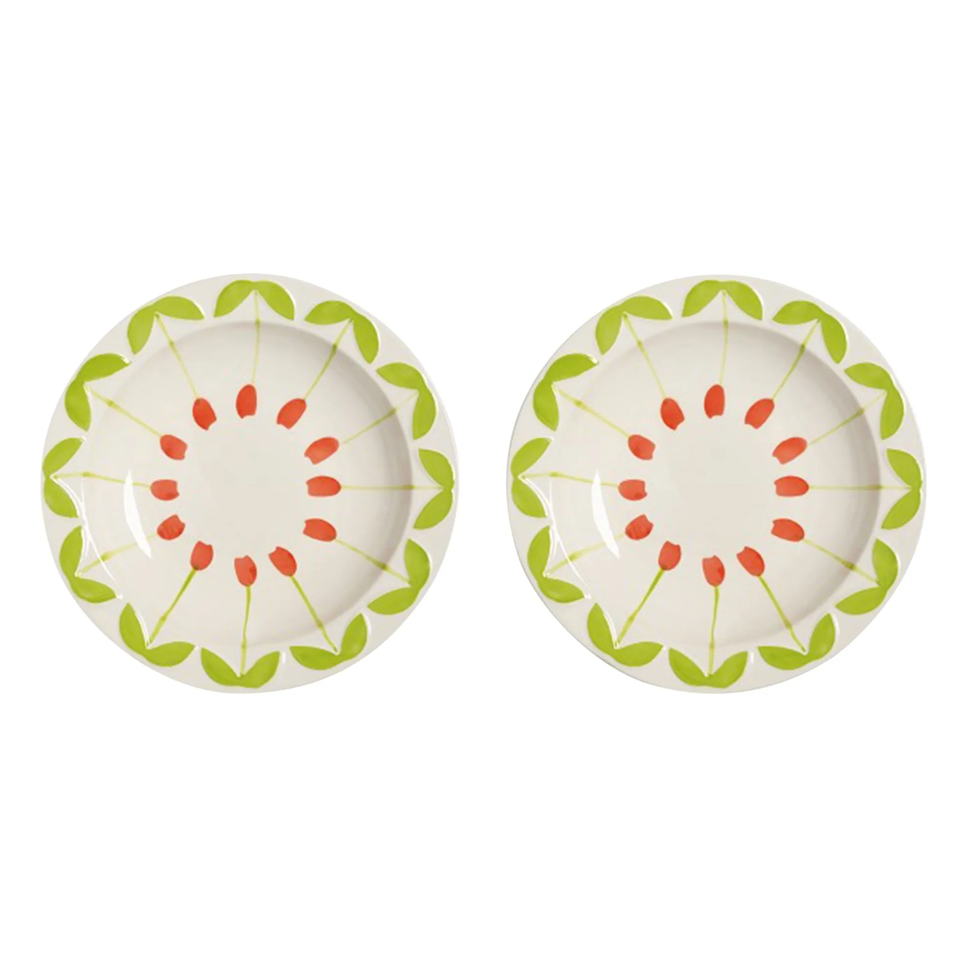 &Klevering Multicoloured Folk Bowls - Set Of 2