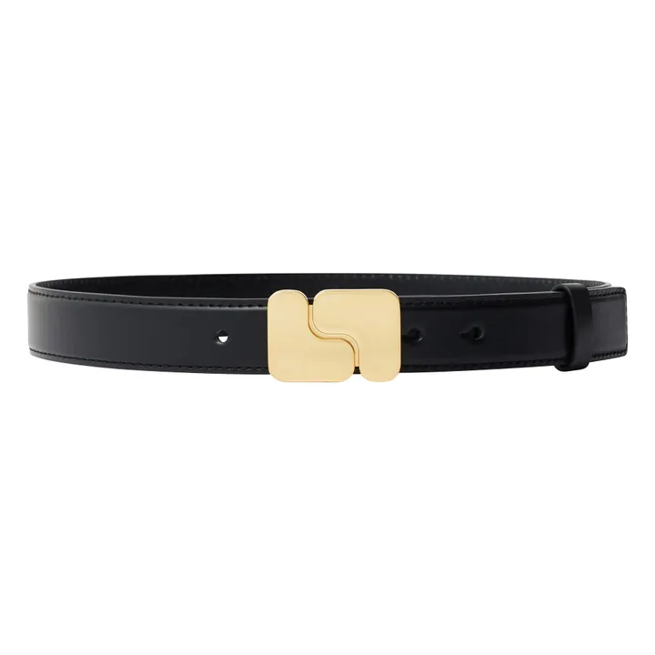 Ceinture Ninon Cuir | Noir- Image produit n°0