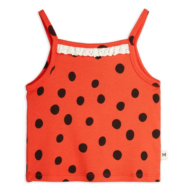 Tanktop Erbse Bio-Baumwolle | Rot