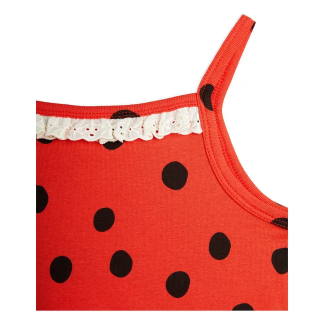 Tanktop Erbse Bio-Baumwolle | Rot
