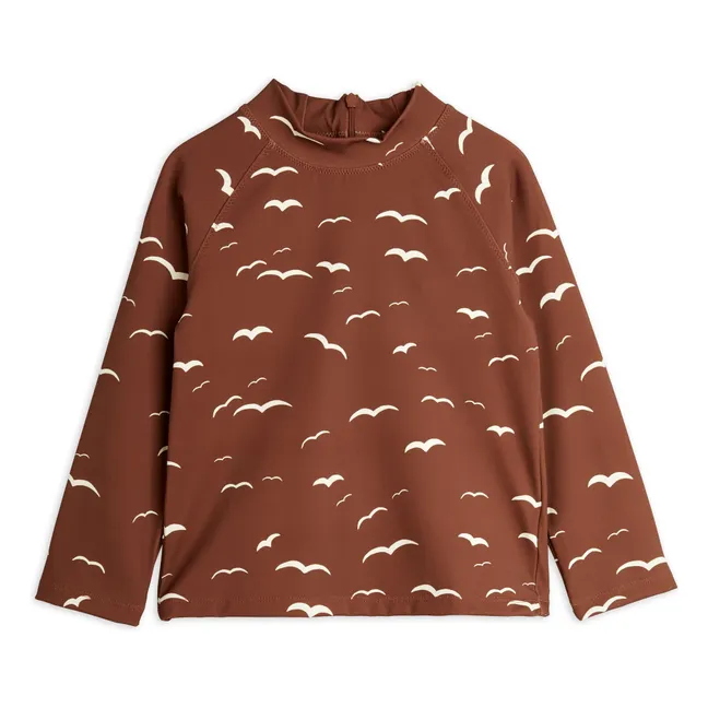 Top Anti UV Mouettes Coton Bio | Marron