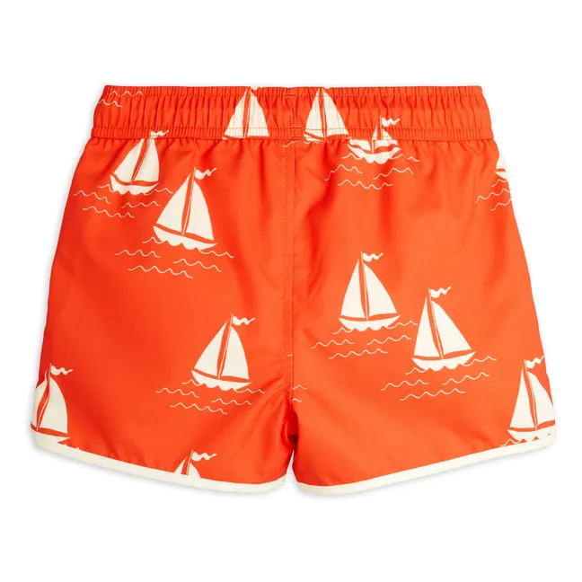 Badeshorts Bateaux Bio-Baumwolle | Rot